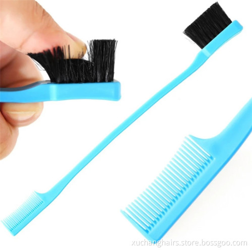 Salon Hairdressing edge brush double control Eyelash Comb Edge Control Hair Comb edges hair brush